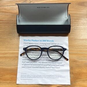 Warby Parker Tortoise Blue Light Glasses (LIKE NEW)